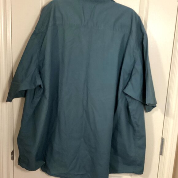 Redhead Men's Short-Sleeve Button Down Cotton Shirt Size 3X Pockets Casual - Picture 4 of 7